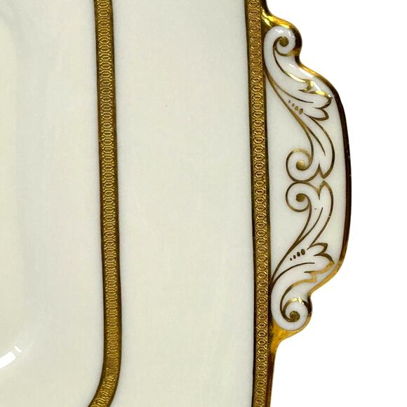 Antique Lenox for J. McD & S. Co 1906-1930 Square 8.75" Handled Serving Plate - Picture 2 of 8